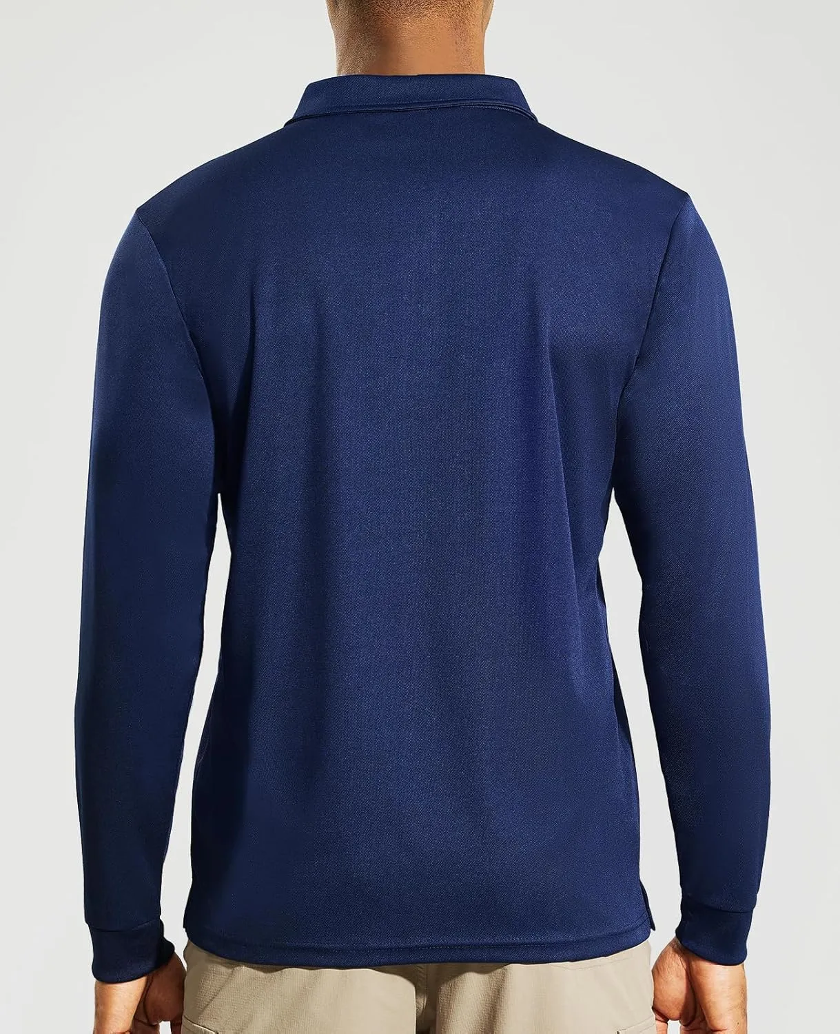 Haimont Men's Polo Shirts Golf Long Sleeve Lightweight Polyester Collared Tshirt Moisture Wicking Regular Fit