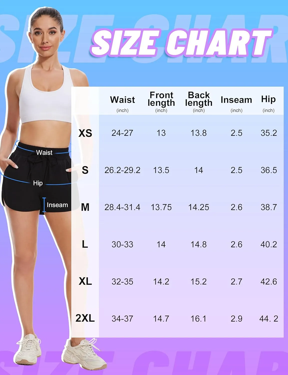 High Waisted Running Shorts for Women with Pockets, 2.5" Black Athletic Workout Gym Yoga Spandex Dolphin Shorts