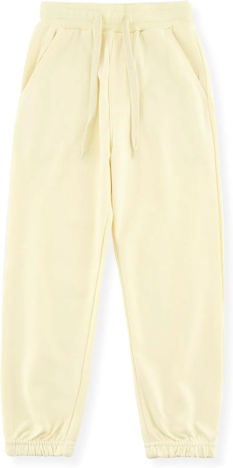 KISBINI Little Boys Cotton Sweatpant Elastic Sport Pant for Children