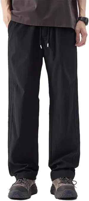 Men's Pant Casual Summer Loose Straight Leg Cargo Trouser for Men