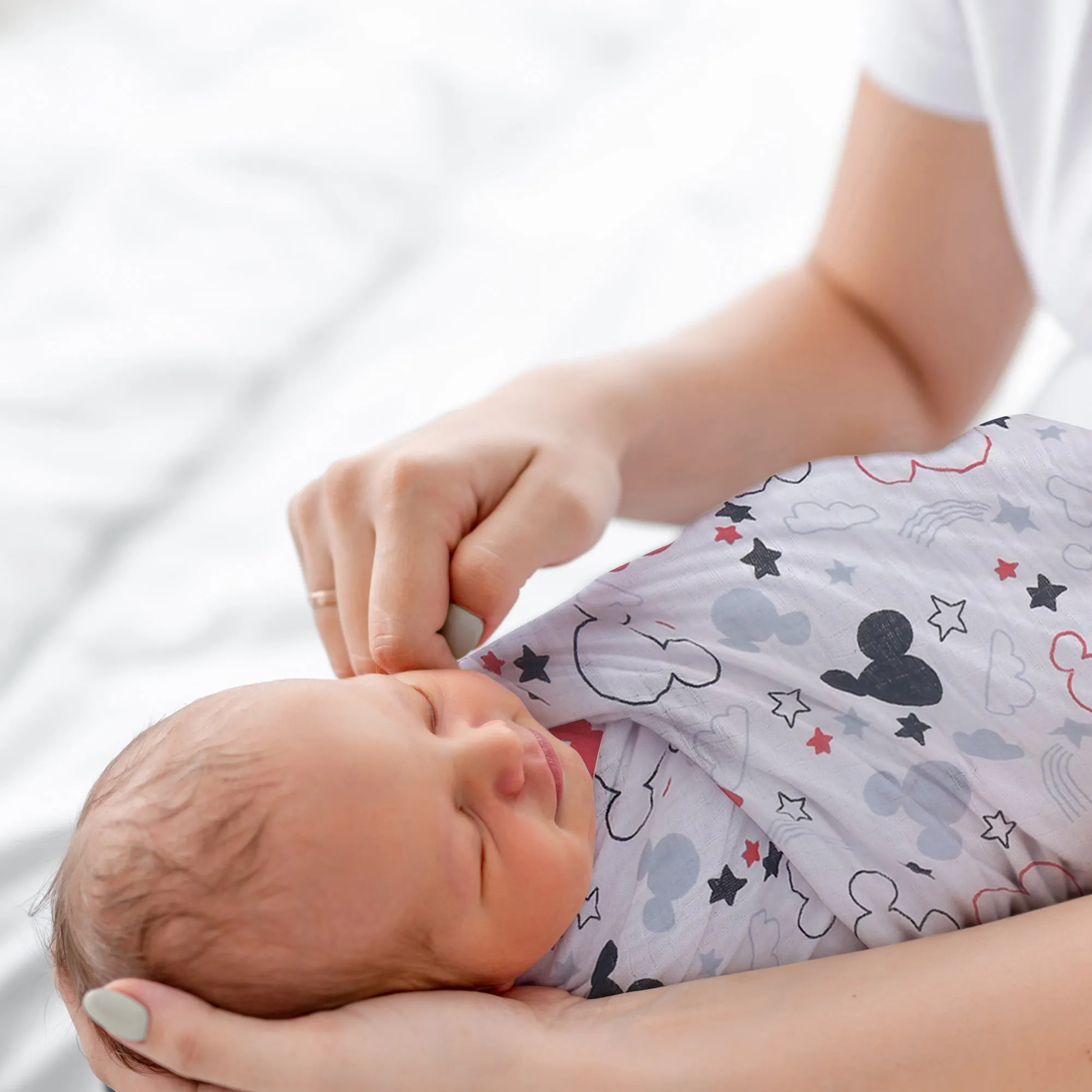 Mickey Mouse Swaddle Blanket & Plush Gift Set