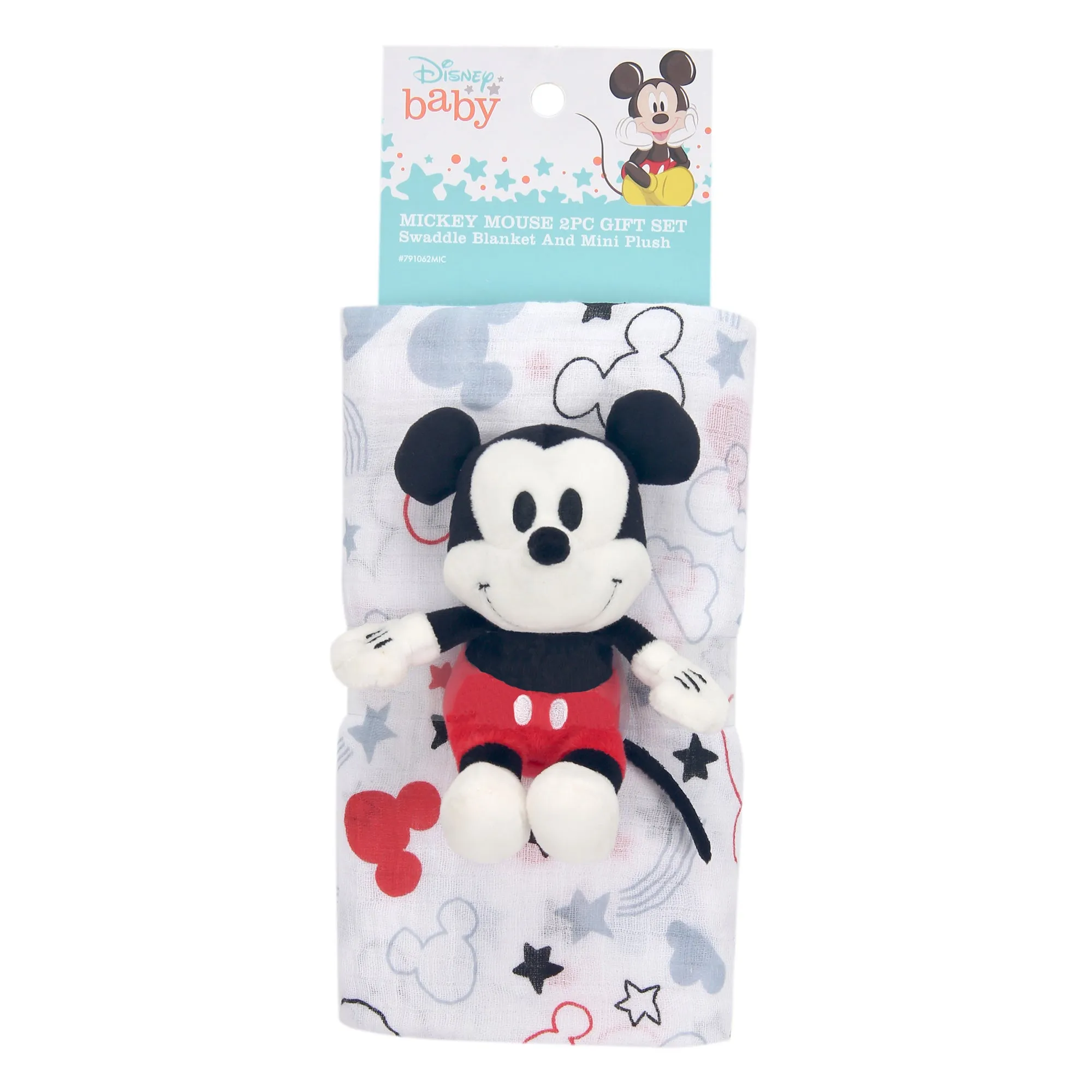 Mickey Mouse Swaddle Blanket & Plush Gift Set