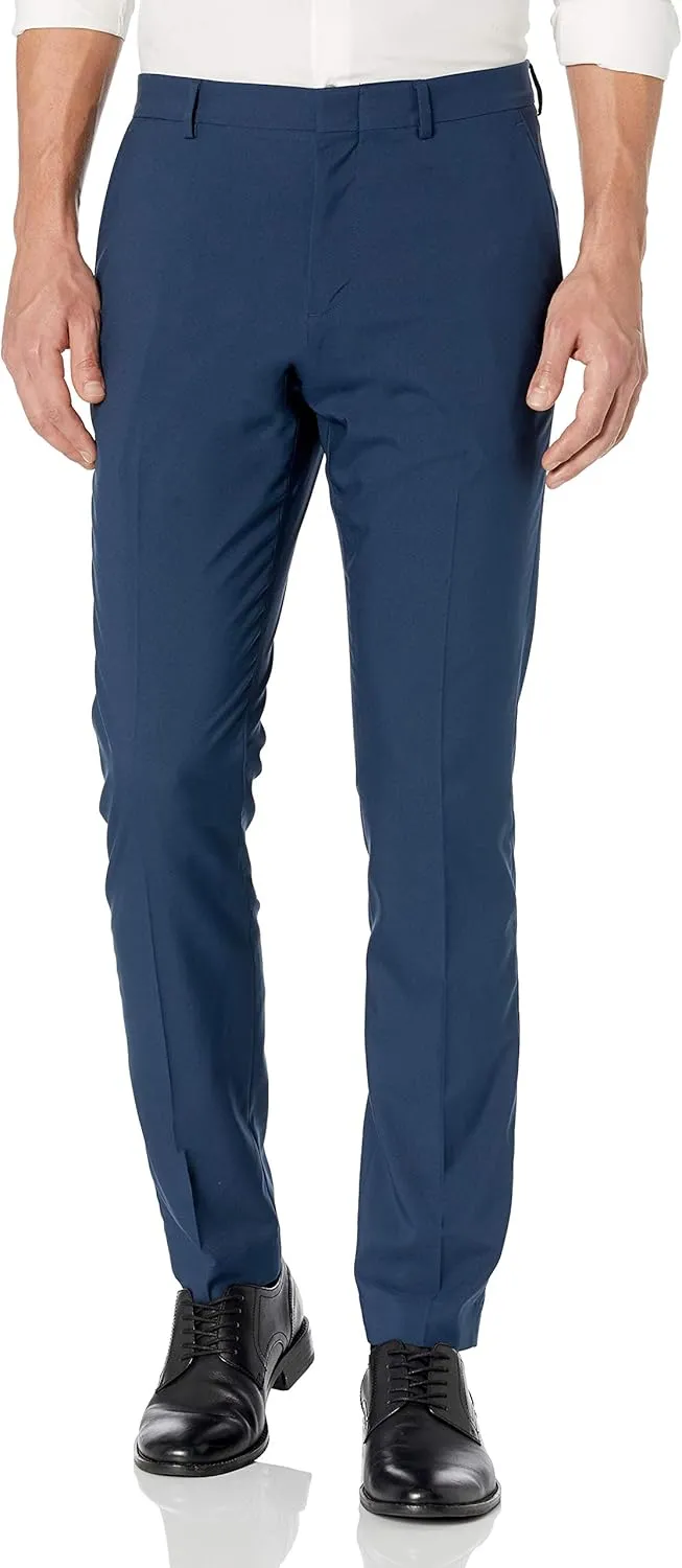 Perry Ellis Men's Very Slim Fit Solid Tech Portfolio Dress Pants